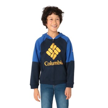 Chlapecké Mikiny Columbia Branded French Terry Full Zip Tmavě Blankyt LXAPWO351